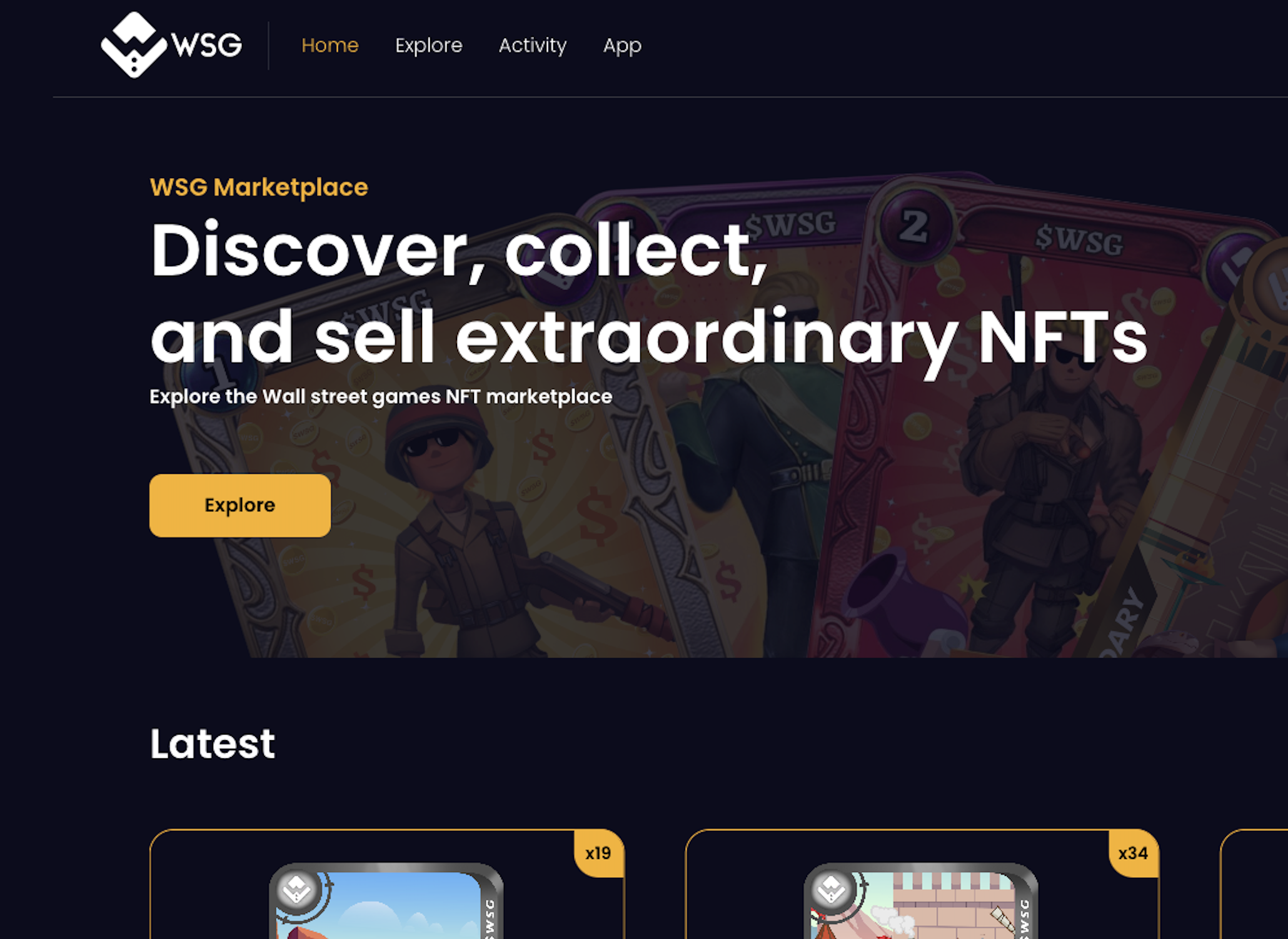 WSG NFT Marketplace